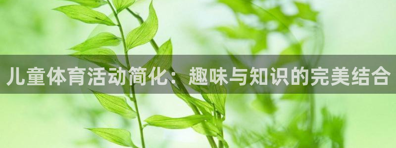 z66体育是怎么回事：儿童体育活动简化：趣味与知识的完美结合